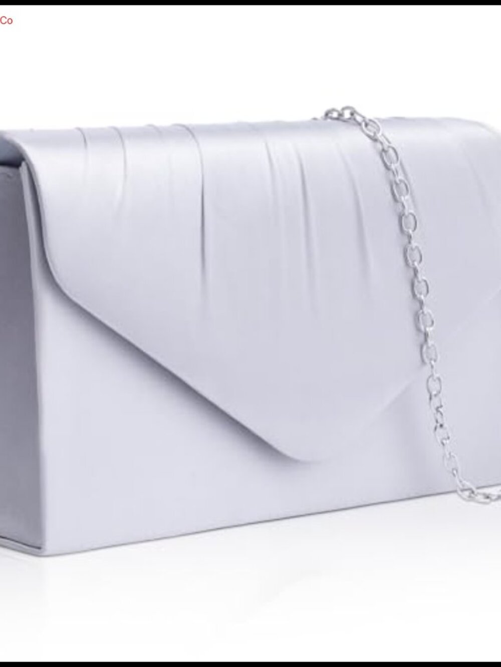 Satin Evening Clutch Purse Pleated Envelope Bag Wedding Formal